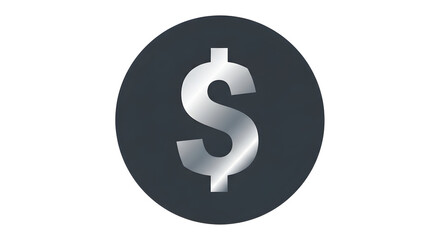 Obraz premium This image showcases a sleek, modern dollar sign icon, perfect for financial technology, investment, and global commerce applications to make an impact.