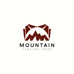 Mountain Peak Logo Design Vector Template