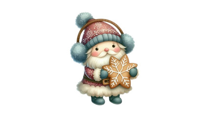 Vector santa claus toy