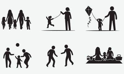 Family Activities and Togetherness Icons