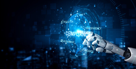 AI ensures compliance with automated policy checks, smart regulation systems, and intelligent...