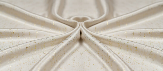 Soft sand surface with calm symmetrical pattern forming a zen composition. Natural abstract texture inspired by meditation, balance and tranquility. Minimal background for spa, wellness and mindfulnes