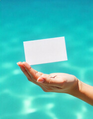 mockup summer name card