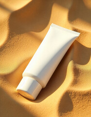 white cosmetic tube