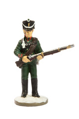 Obraz premium Toy soldier on a white background