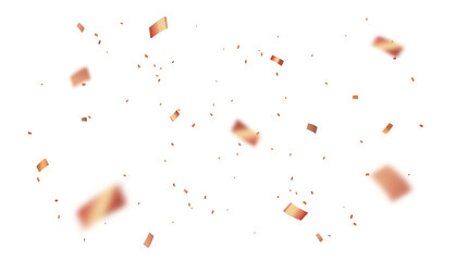 Luxury gold confetti particles celebration overlay