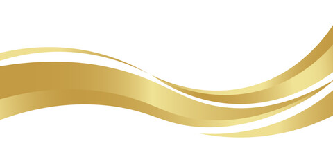 gold wave curve, golden wave corner shape for element, stripes ribbon golden graphic, striped gold. eps 10