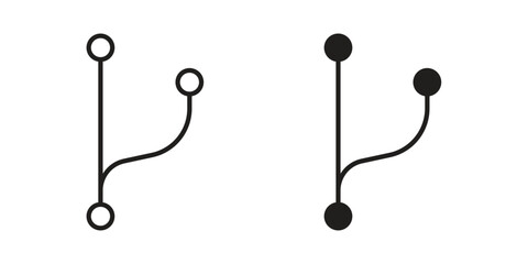 Code branch icons Symbol, logo illustration. icon concept for web design