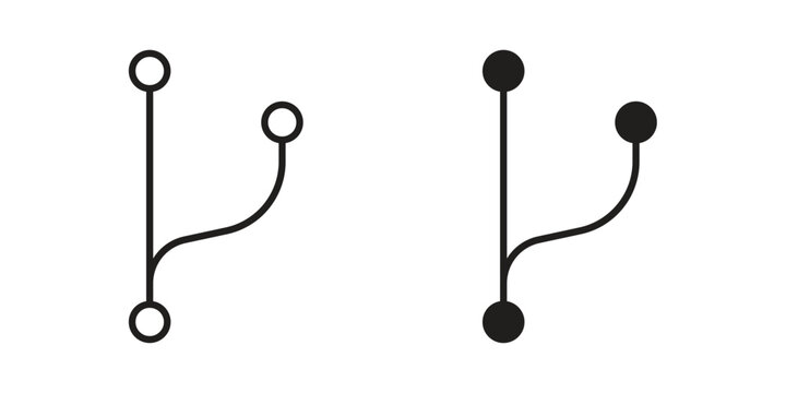 Code branch icons Symbol, logo illustration. icon concept for web design