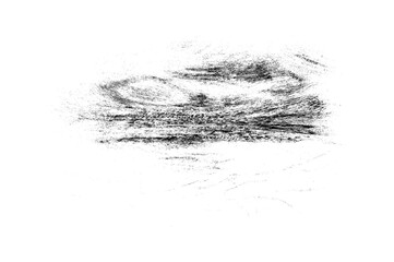 Dynamic Abstract Charcoal Landscape Sketch on Textured Paper