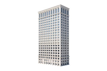 Modern Skyscraper Building with Classic Architectural Details