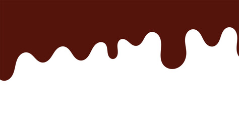 Obraz premium chocolate, cocoa, dessert, sweet, liquid, sauce, splash, drip, flow, melt, food, texture, creamy, brown, glossy, syrup, topping, candy, snack, baking, pastry, sugar, fluid, isolated, white, background