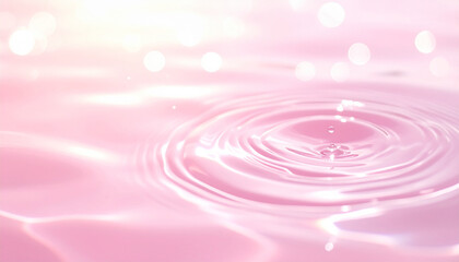 pink water drops