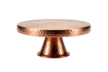 Copper Hammered Cake Stand Decorative