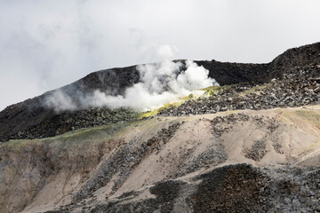 Wanderung in  der Caldera des aktiven Vulkans   Sierra Negra- Galapagos Insel Isabela © Thomas