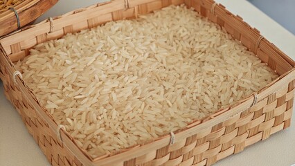 Raw milled rice, ready to cook. © lesyeuxdedidi