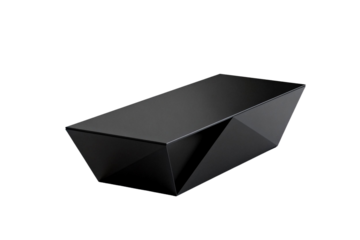 Black Geometric Coffee Table for Modern Living Room