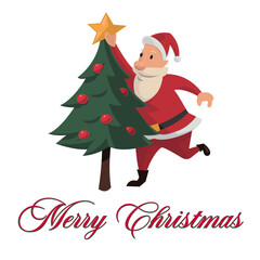 christmas tree with santa claus 2025 & 2026