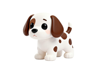 Cute Cartoon Dalmatian Puppy Figurine