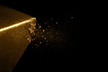 dark background with glitter