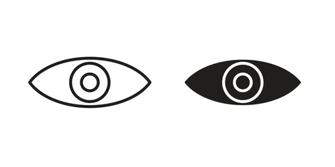 Eye icons logo design, Pictogram Icons