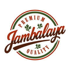 Jambalaya logo vector illustration