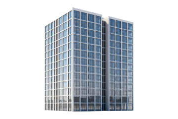 Modern Glass Skyscraper Office Building