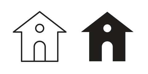 Fototapeta premium Home icons logo design, Pictogram Icons