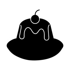 vector illustration of a minimal pudding