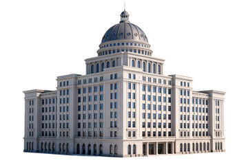 Obraz premium Large Governmental Building with Dome and Columns
