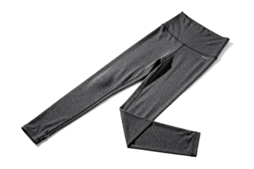 Gray High-Waisted Active Leggings for Workout