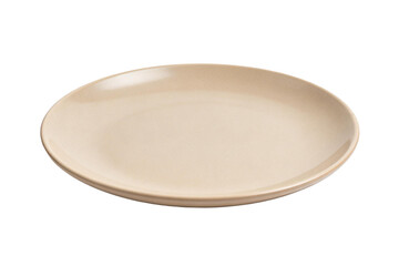 Beige Ceramic Dinner Plate for Dining Table