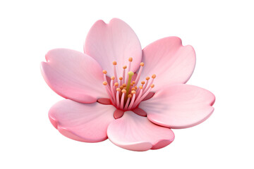 3D Rendered Pink Cherry Blossom Flower