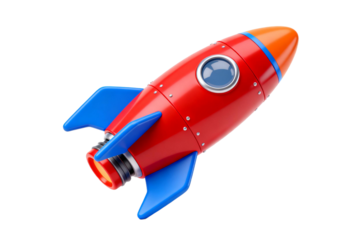 Colorful Toy Rocket for Play and Imagination