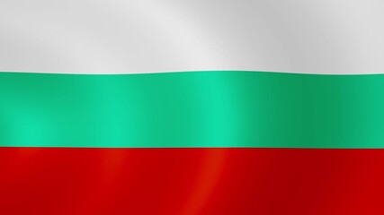 4K Loop Bulgaria Waving Flag Animation	
