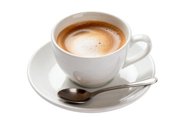 Fototapeta premium White Ceramic Cup with Frothy Cappuccino