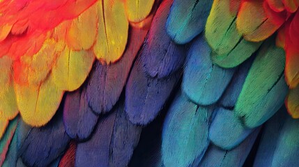 Abstract background featuring a blend of colorful feather details, great for website backgrounds, branding materials, or nature-themed art.