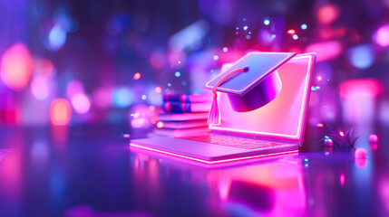 Personalized E Learning through AI digital transformation concept with student focused adaptive interface