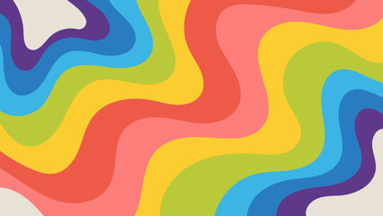 Obraz premium a colorful background with wavy lines