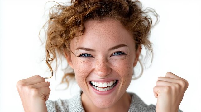 Lachende Frau im hellen Umfeld &ndash; positives Lifestyle-Portr&auml;t