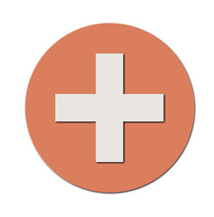 Fototapeta premium Add New Action Button Icon