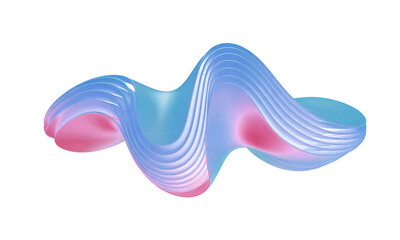 Abstract colorful gradient wave shape with smooth flowing curves modern digital background for creative design branding projects