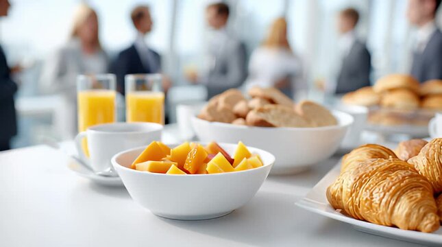 Business-Catering mit Buffet &ndash; frisches Essen bei Firmenveranstaltung