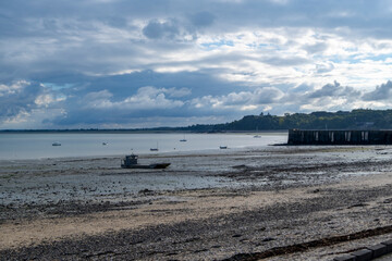 Fototapeta premium Fort National is a fort on a tidal island a few hundred metres off the walled city of Saint-Malo. The great military architect Vauban had it built in 1689 to protect Saint-Malo's port. The fort was or