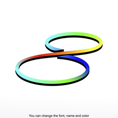 Infinity Color Logo Template Design Vector
