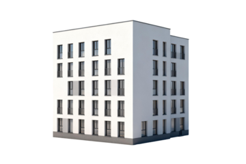 Modern Multi - Story Apartment Building Exterior