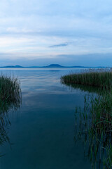 Abendstimmung am Balaton bei Balatonmáriafürdő, Ungarn