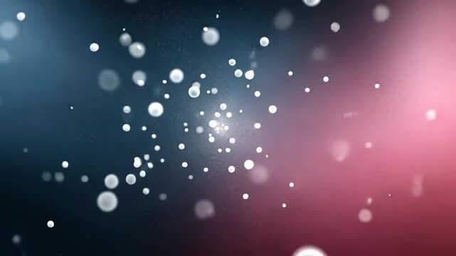 Mesmerizing abstract particle motion with dynamic light effects