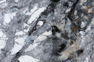 Dark gray marble texture, close up.
