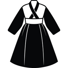 Silhouette women standing, elegant gown poses, black outline figures, formal fashion styles, dress diversity, minimal vector design, stylish posture concept